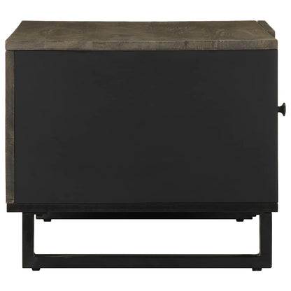 vidaXL Coffee Table Black 80x50x40 cm Solid Wood Mango 4