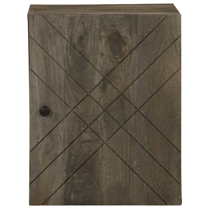 vidaXL Wall-mounted Bathroom Cabinet Black 38x33x48 cm Solid Wood Mango 3