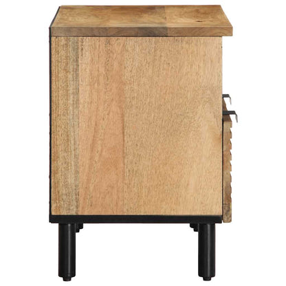 vidaXL TV Cabinet Brown 70x33x46 cm Solid Wood Mango 4