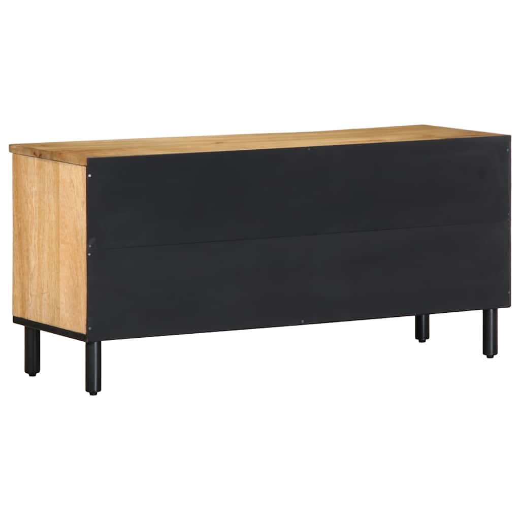 vidaXL TV Cabinet Brown 100x33x46 cm Solid Wood Mango 5