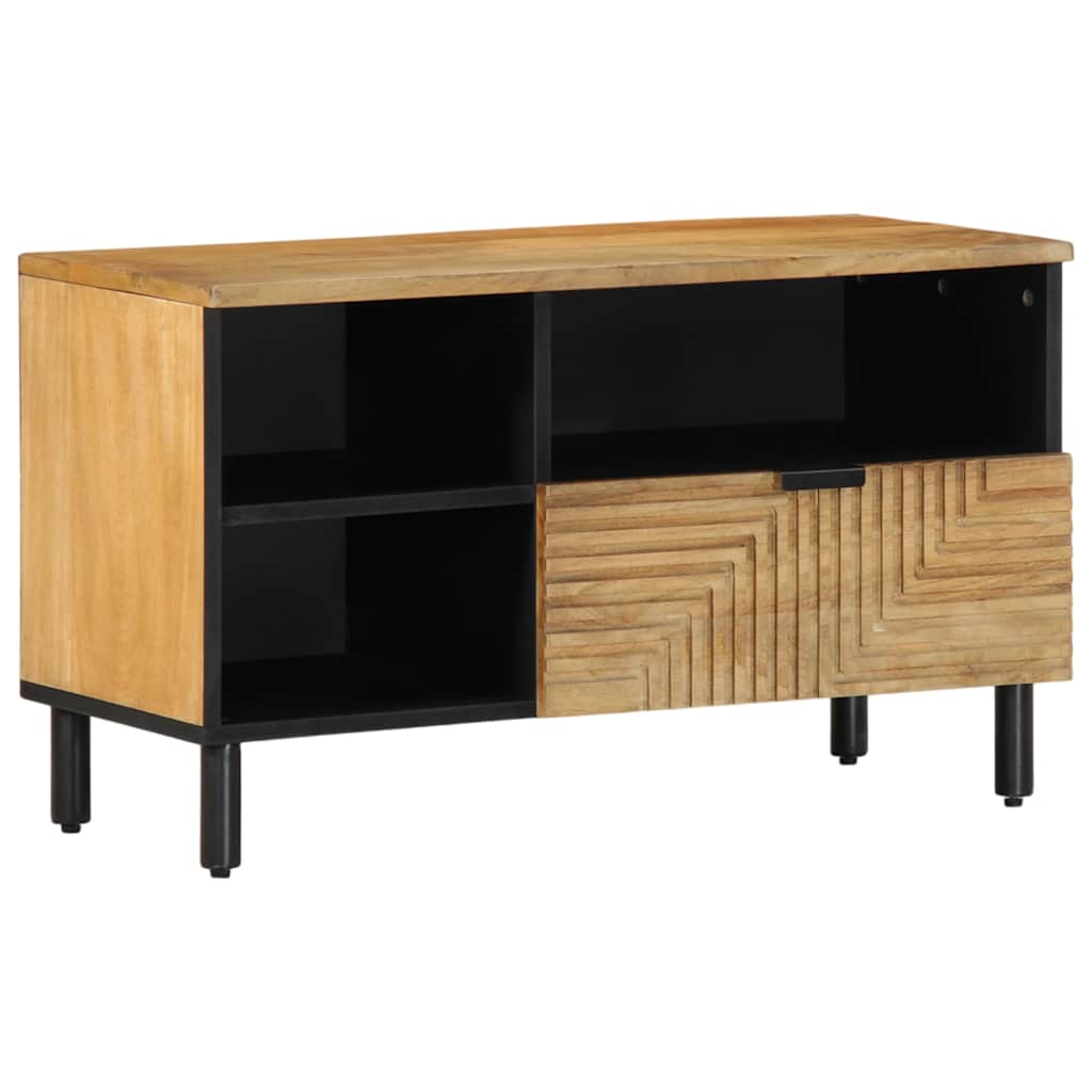 vidaXL TV Cabinet Brown 80x33x46 cm Solid Wood Mango 1