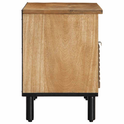 vidaXL TV Cabinet Brown 80x33x46 cm Solid Wood Mango 4