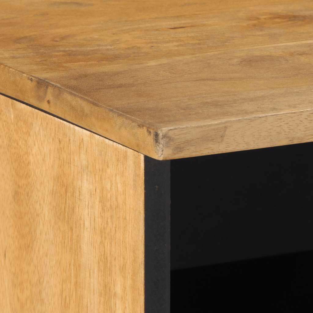 vidaXL TV Cabinet Brown 80x33x46 cm Solid Wood Mango 6