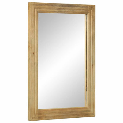 vidaXL Bathroom Mirror Brown 50x70x2.5 cm Solid Wood Mango 1