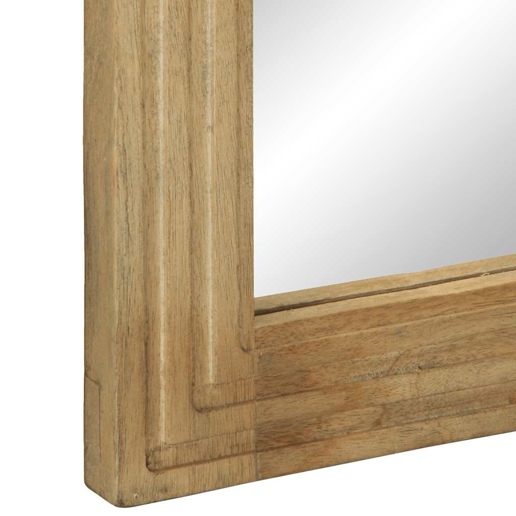 vidaXL Bathroom Mirror Brown 50x70x2.5 cm Solid Wood Mango 5