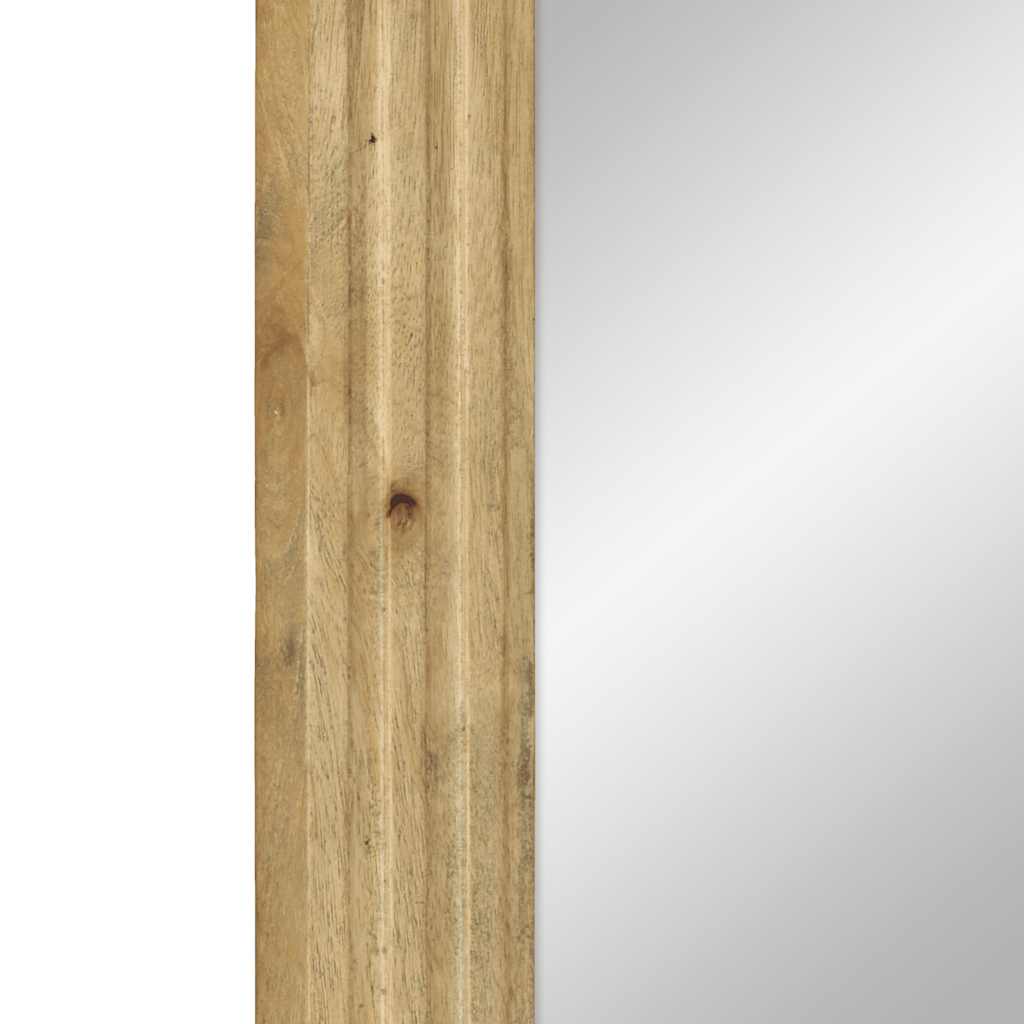 vidaXL Bathroom Mirror Brown 50x70x2.5 cm Solid Wood Mango 6
