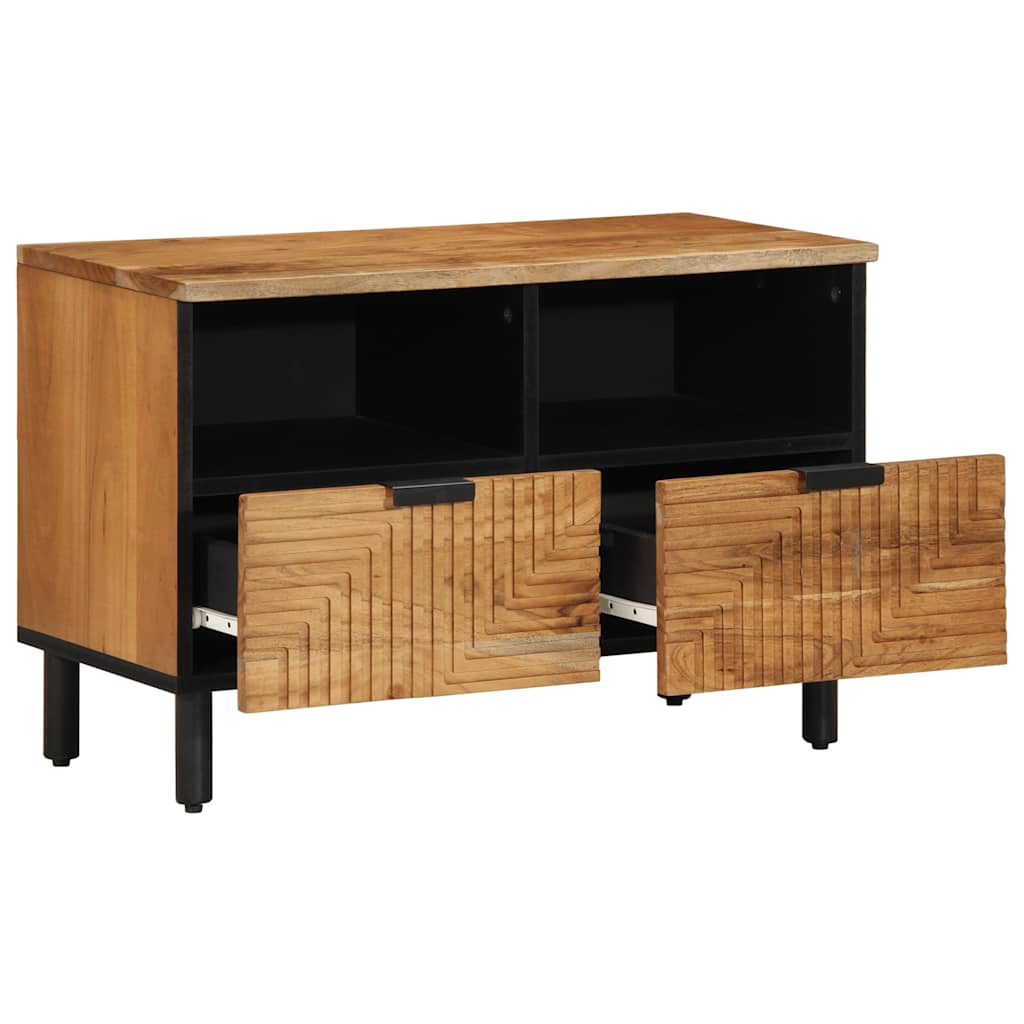 vidaXL TV Cabinet 70x33x46 cm Solid Wood Acacia 2