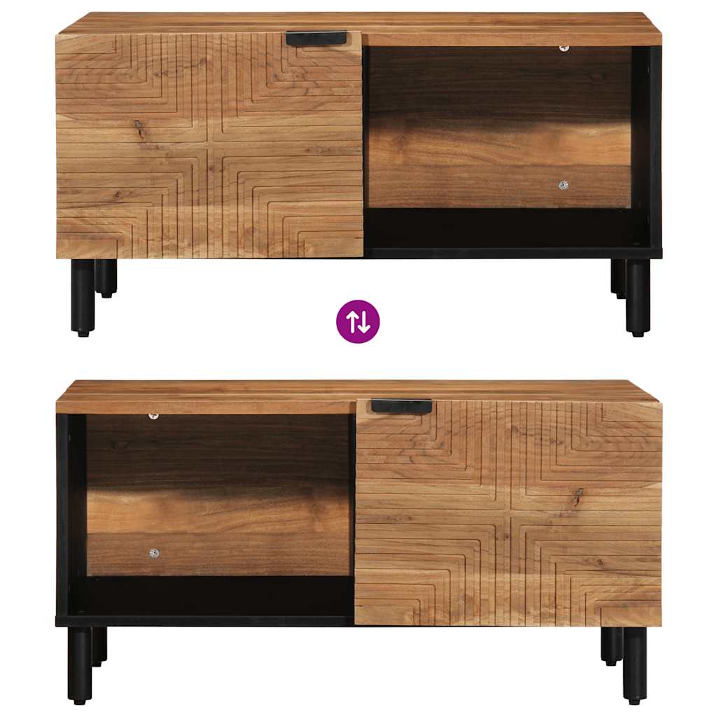 vidaXL Coffee Table 80x50x40 cm Solid Wood Acacia 6