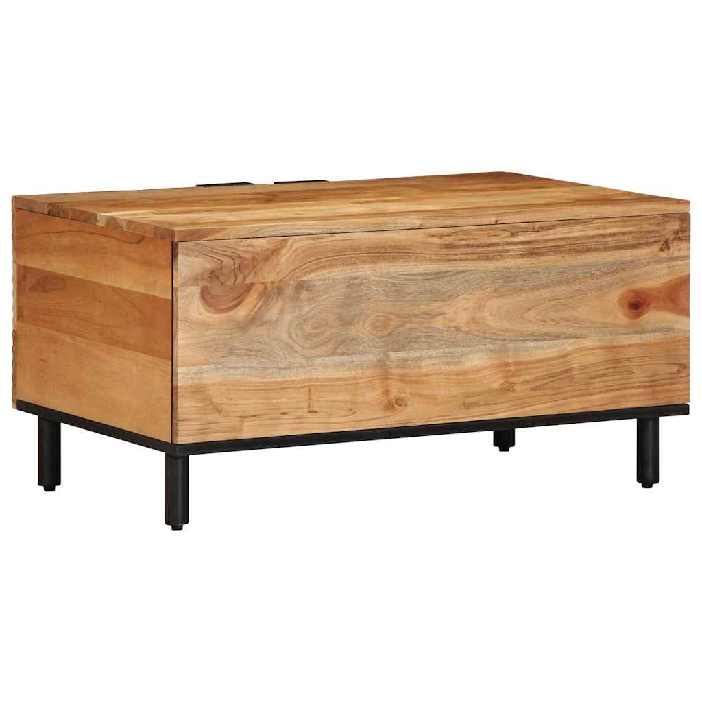 vidaXL Coffee Table 80x50x40 cm Solid Wood Acacia 4