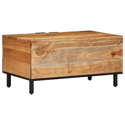 vidaXL Coffee Table 80x50x40 cm Solid Wood Acacia 4