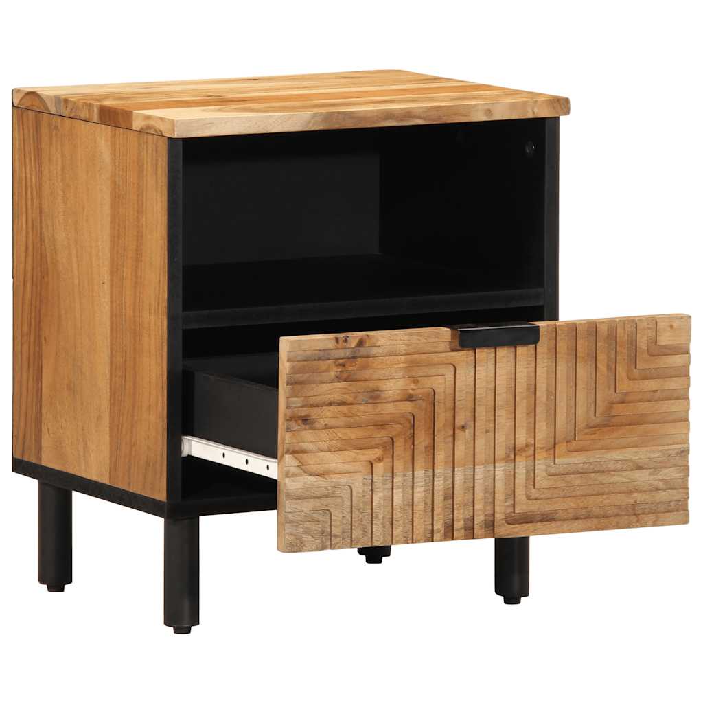 vidaXL Bedside Cabinet 40x33x46 cm Solid Wood Acacia 2