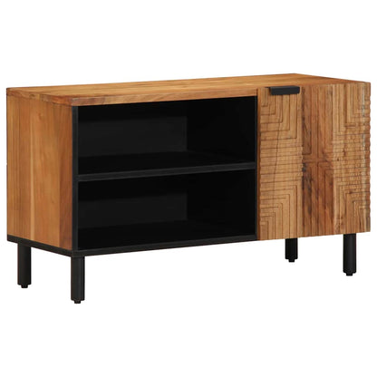 vidaXL TV Cabinet with Shelf Brown 80 x 33 x 46 cm Solid Mango Wood 2