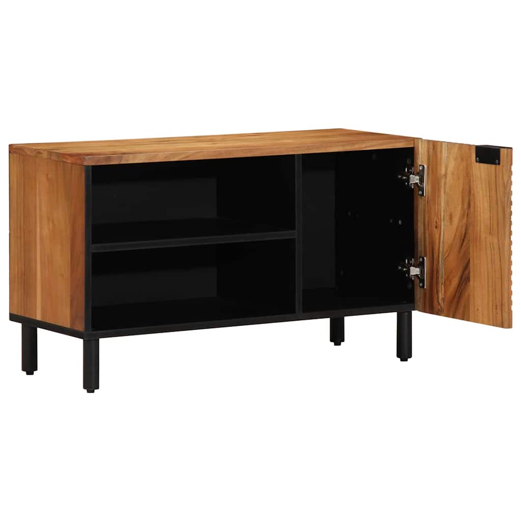 vidaXL TV Cabinet with Shelf Brown 80 x 33 x 46 cm Solid Mango Wood 1