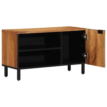 vidaXL TV Cabinet with Shelf Brown 80 x 33 x 46 cm Solid Mango Wood 1