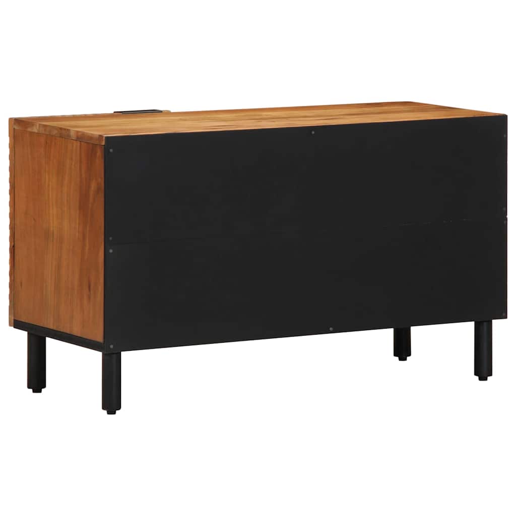 vidaXL TV Cabinet with Shelf Brown 80 x 33 x 46 cm Solid Mango Wood 3