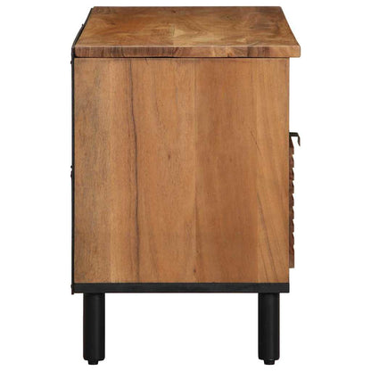 vidaXL TV Cabinet with Drawer Brown 100 x 33 x 46 cm Solid Mango Wood 5