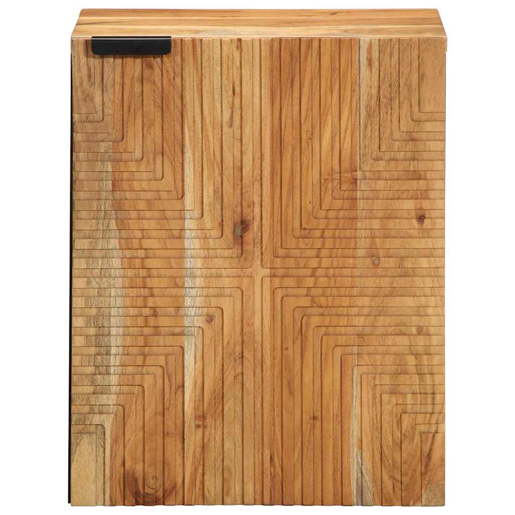 vidaXL Bathroom Hanging Cabinet Brown 38 x 33 x 48 cm Solid Mango Wood 4
