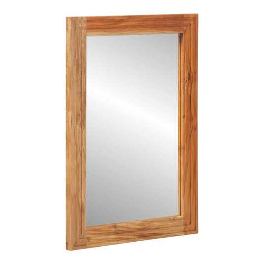 Bathroom Mirror Brown 50x70x3 cm Solid Wood Mango Solid acacia wood
