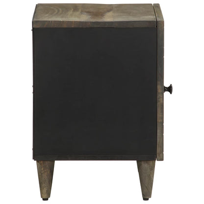 vidaXL Bedside Cabinets 2 pcs Light Grey 40x33x46 cm Solid Wood Mango 5
