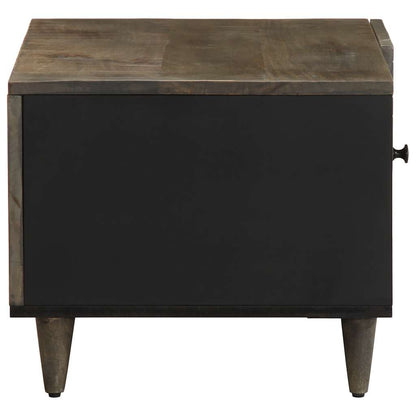 vidaXL Coffee Table Light Grey 80x50x40 cm Solid Wood Mango 4