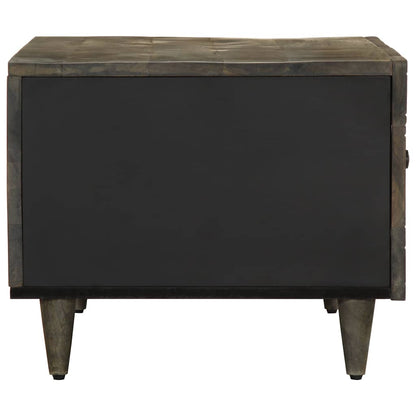 vidaXL Coffee Table Light Grey 80x50x40 cm Solid Wood Mango 5