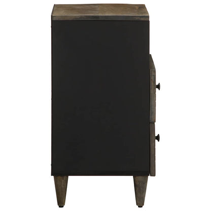 vidaXL Bedside Cabinet Light Grey 50x33x60 cm Solid Wood Mango 4