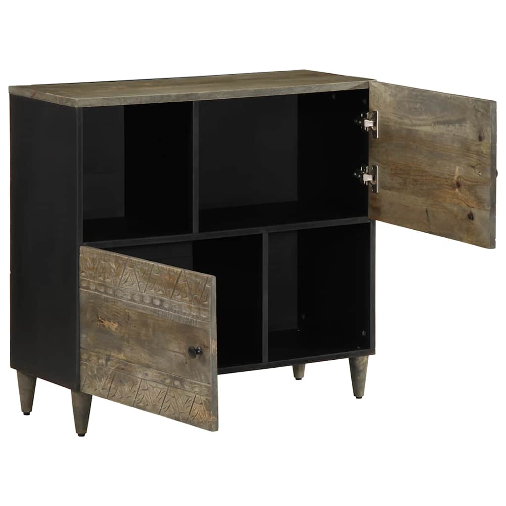 vidaXL Sideboard 80x33x75 cm Solid Wood Mango 2