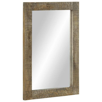 vidaXL Bathroom Mirror 50x2.5x70 cm Solid Wood Mango 1