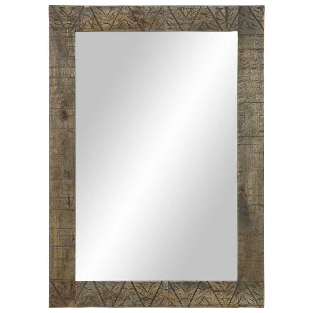 vidaXL Bathroom Mirror 50x2.5x70 cm Solid Wood Mango 2