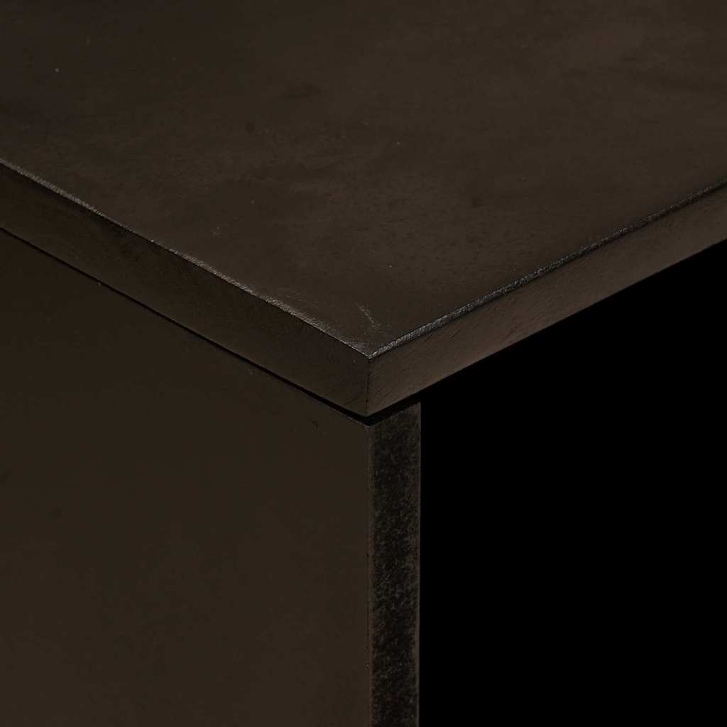 vidaXL Bedside Table Black and Gold 50 x 33 x 62 cm Engineered Wood 6