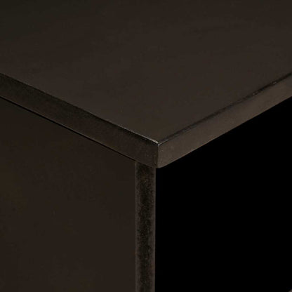 vidaXL TV Cabinet Black and Gold 80 x 33 x 46 cm Engineered Wood 6