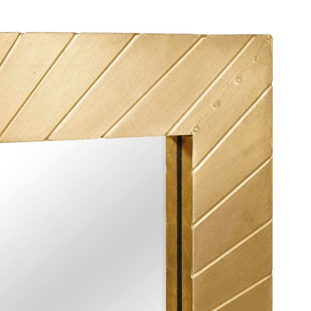 vidaXL Bathroom Mirror Wall-mounted with Mirror Gold 50 x 2.5 x 70 cm 4