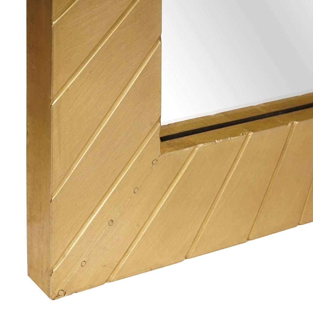 vidaXL Bathroom Mirror Wall-mounted with Mirror Gold 50 x 2.5 x 70 cm 5