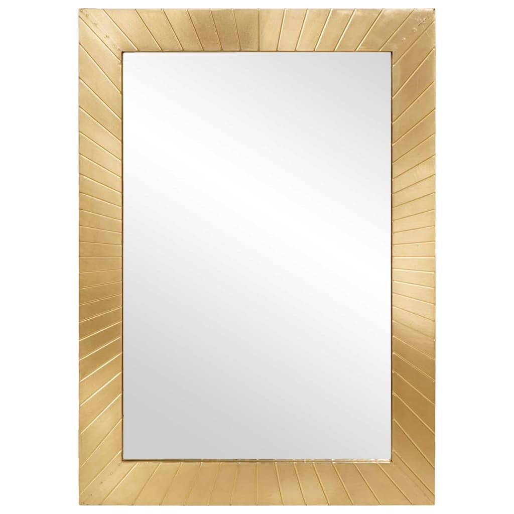 vidaXL Bathroom Mirror Wall-mounted with Mirror Gold 50 x 2.5 x 70 cm 2
