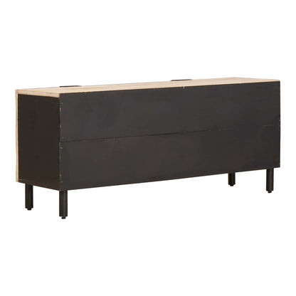 TV Cabinet with Shelf 105 x 33 x 46 cm White wash finish