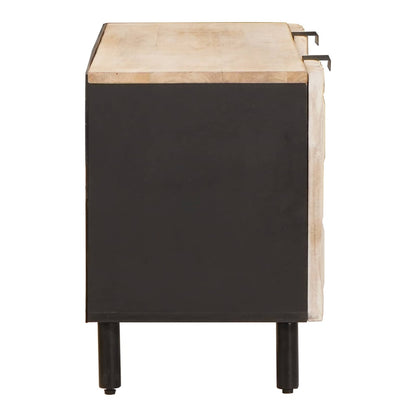 TV Cabinet with Shelf 105 x 33 x 46 cm White wash finish