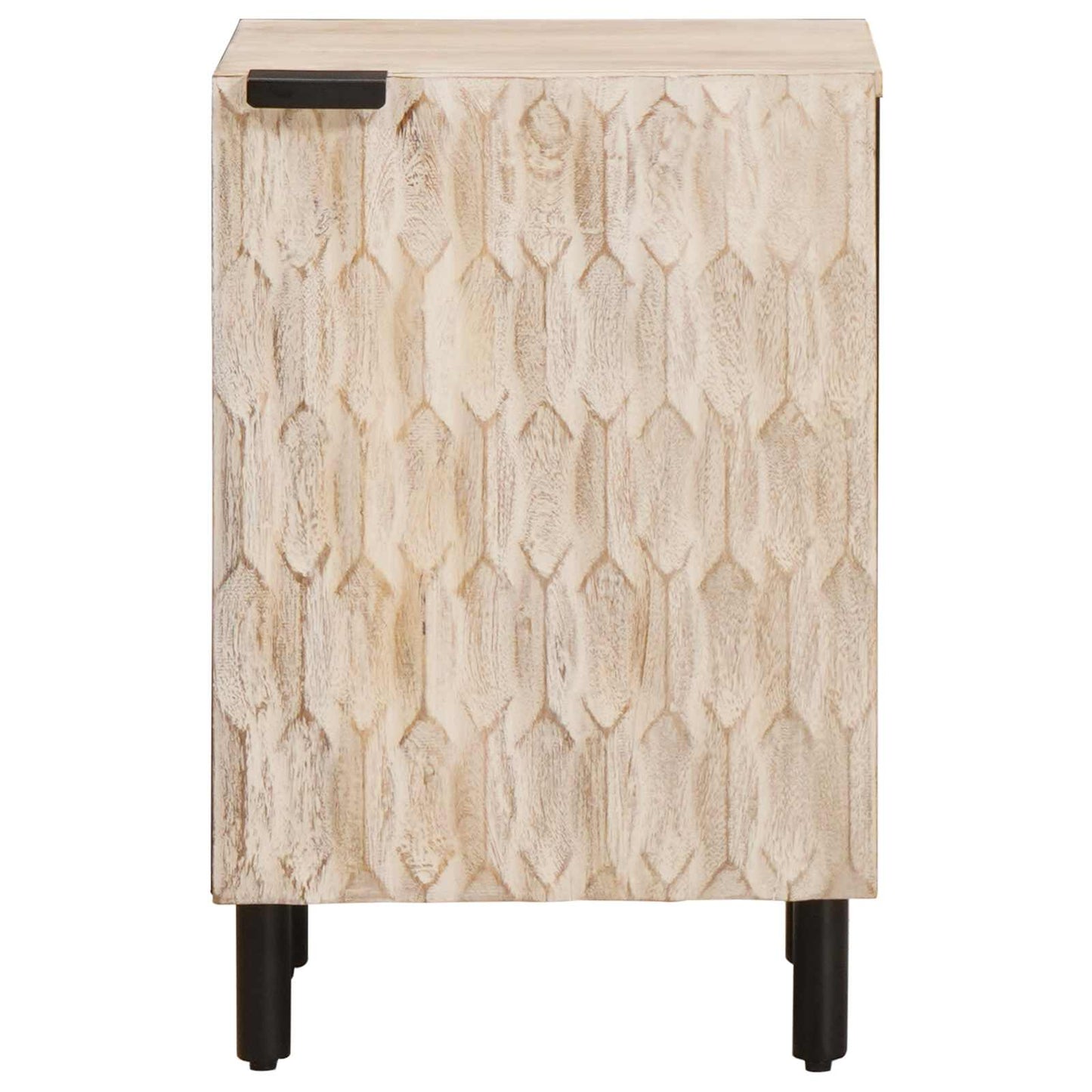 vidaXL Bathroom Cabinet White 38 x 33 x 58 cm Solid Mango Wood 3
