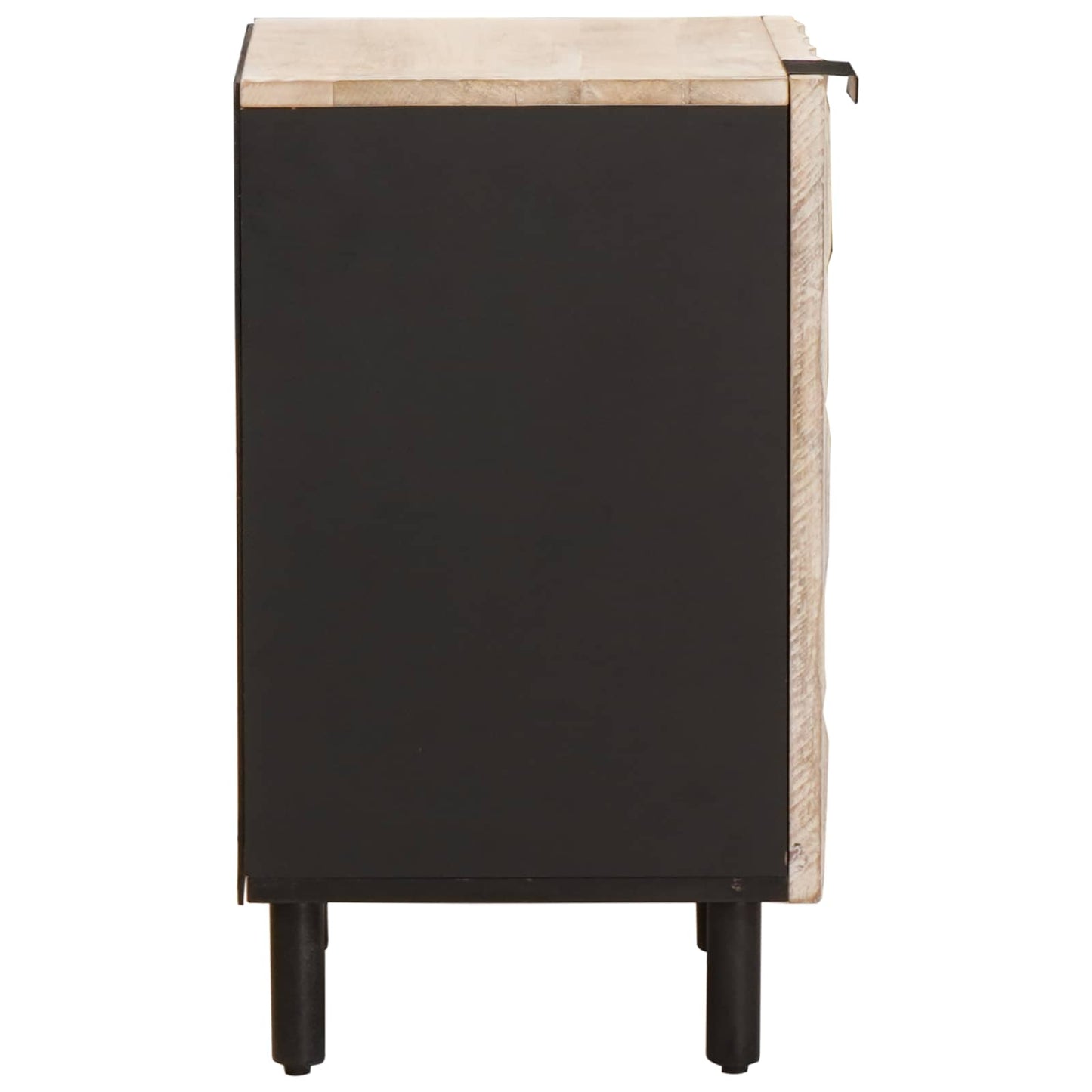 vidaXL Bathroom Cabinet White 38 x 33 x 58 cm Solid Mango Wood 4