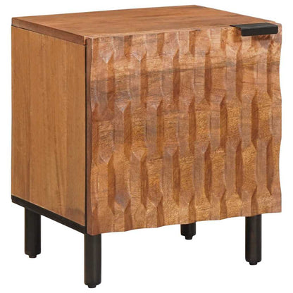 vidaXL Bedside Cabinet 2 pcs Brown 40 x 33 x 46 cm Solid Mango Wood 2