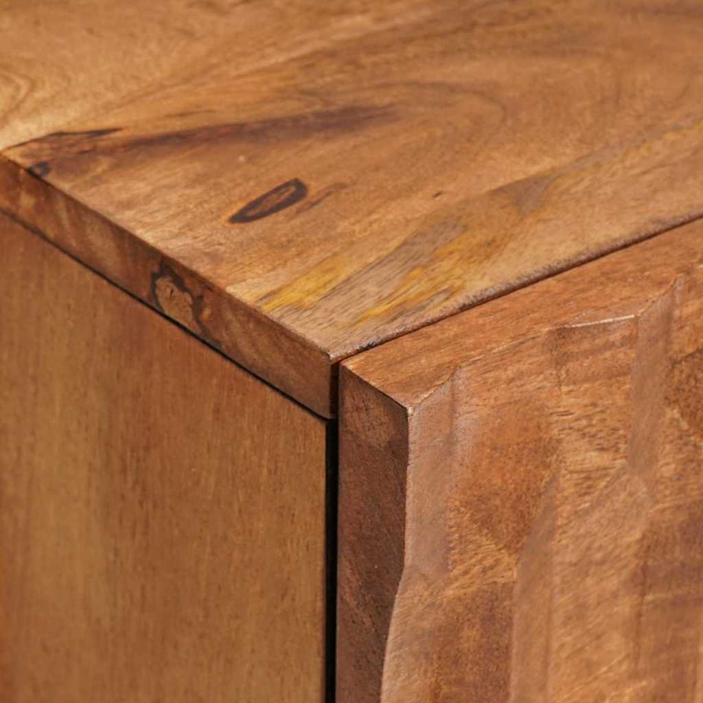 vidaXL Bedside Cabinet Brown 40 x 33 x 46 cm Solid Mango Wood 6