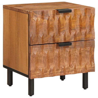 vidaXL Bedside Cabinet Brown 40 x 33 x 46 cm Solid Mango Wood 1