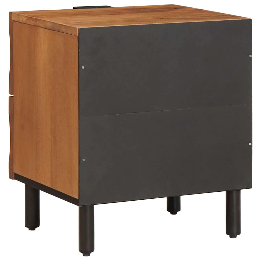 vidaXL Bedside Cabinet Brown 40 x 33 x 46 cm Solid Mango Wood 5
