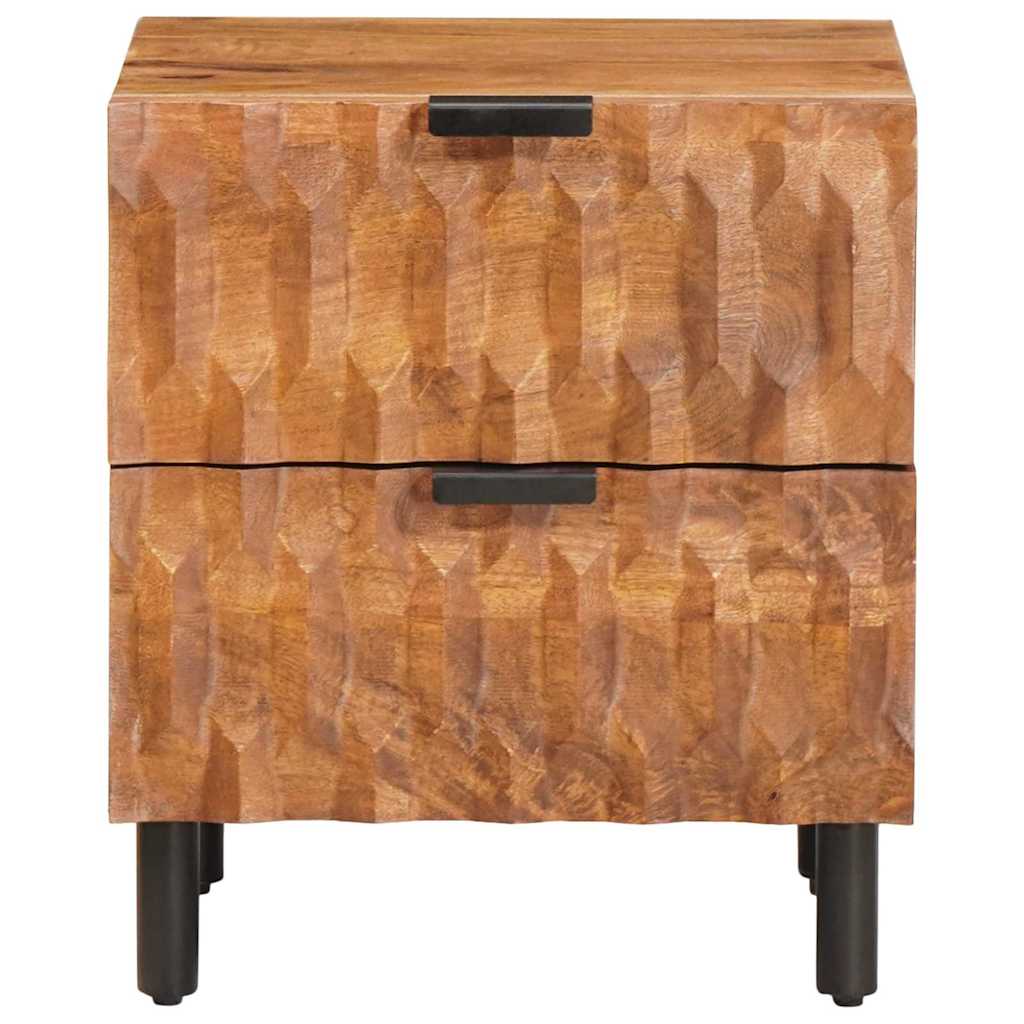 vidaXL Bedside Cabinet Brown 40 x 33 x 46 cm Solid Mango Wood 3