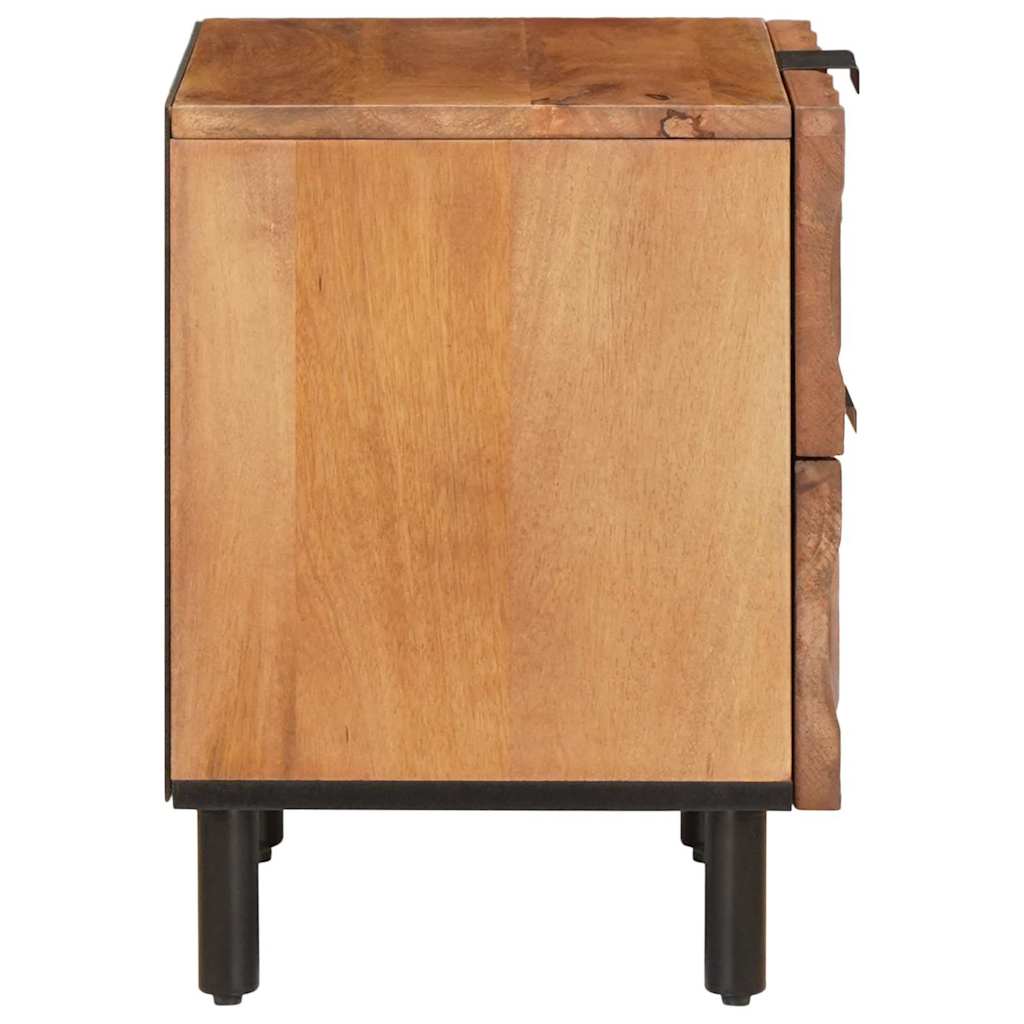 vidaXL Bedside Cabinet Brown 40 x 33 x 46 cm Solid Mango Wood 4