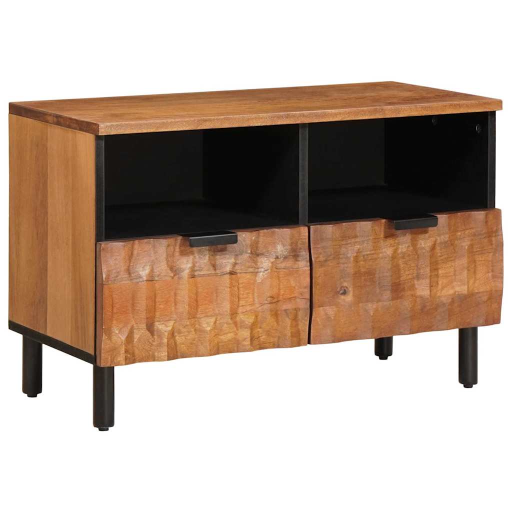 vidaXL TV Cabinet Acacia Brown Finish 70 x 33 x 46 cm Solid Mango Wood 1