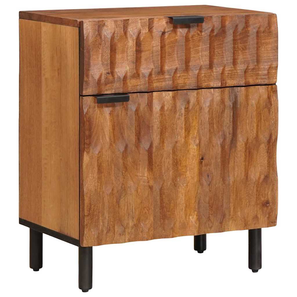 vidaXL Bedside Cabinet Brown 50 x 33 x 60 cm Solid Mango Wood 1