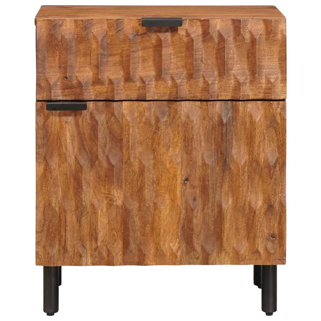 vidaXL Bedside Cabinet Brown 50 x 33 x 60 cm Solid Mango Wood 3
