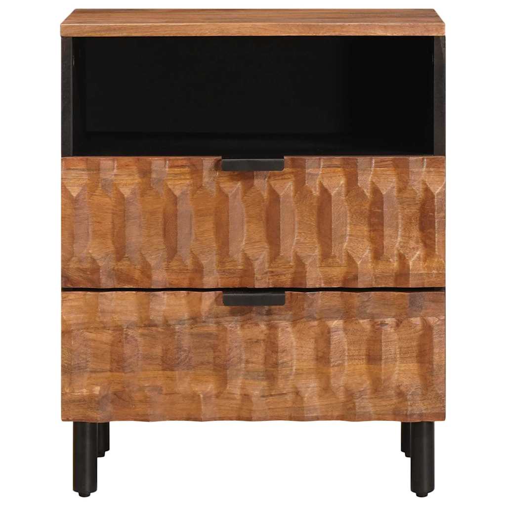 vidaXL Bedside Cabinet Brown 50 x 33 x 62 cm Solid Mango Wood 3