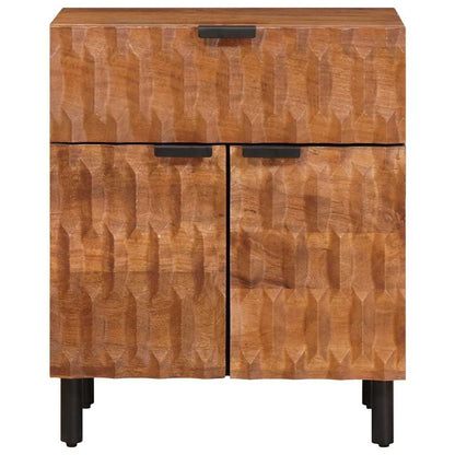 vidaXL Bedside Cabinet Brown 50 x 33 x 60 cm Solid Mango Wood 3