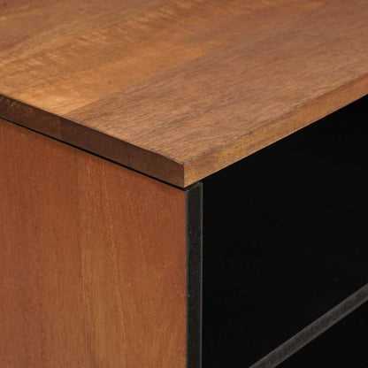 vidaXL TV Cabinet Acacia Brown Finish 80 x 33 x 46 cm Solid Mango Wood 6